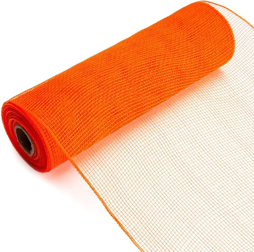 Vista 5 de Ribbli Cinta de malla beige, 10 pulgadas x 30 pies (10 yardas), uso para guirnaldas de corona de Pascua y decoración de otoño (no metálica)