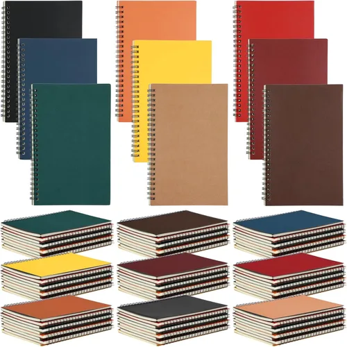Vista 45 de Yahenda Cuaderno de Espiral al Por Mayor A5 Diario Rayado 8.3'' x 5.5'' Papel de Composición para Escritura Bloc de Notas Pequeño Cuaderno