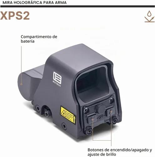 Vista 3 de EOTECH XPS2 Mira de Arma Holográfica