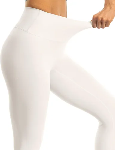 Vista 5 de Ukaste Leggings de yoga esenciales para mujer de 21 pulgadas, 23 pulgadas, 25 pulgadas, 28 pulgadas, cepillados, suaves, sin costura frontal