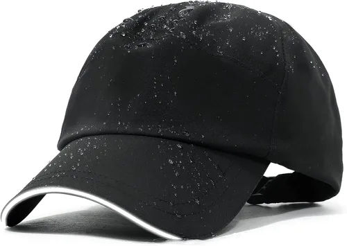 Vista 35 de Gorra de béisbol impermeable para hombre, sombrero de lluvia plegable para correr al aire libre, sombrero de pesca solar