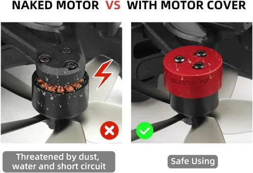 Vista 4 de Accesorios para drones Cubierta de motor de aleación de aluminio Tapa de protección contra polvo para AVATA