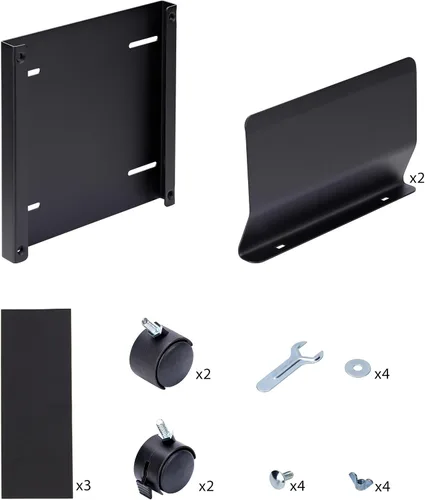 Vista 10 de StarTech - Carrito de torre para computadora, carga máxima de 46.3 libras, TAA (CPUMOBILESTND) Carrito de CPU móvil rodante sobre ruedas, soporte