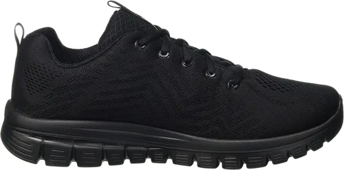 Vista 6 de Skechers Tenis Graceful-Get Connected para mujer, Negro Blanco, 15
