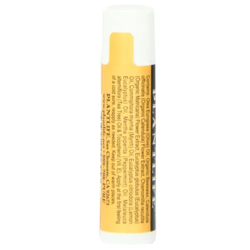 Vista 4 de Plantlife Herb P Lip Balm - Paquete de 2 – Hecho Orgánico con cera de abejas, caléndula y manzanilla – Bálsamo calmante para labios agrietados