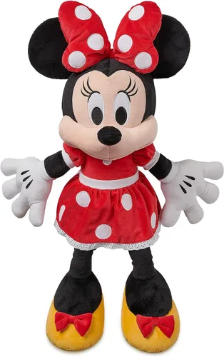 Vista 7 de Disney Store Peluche oficial de Mickey Mouse grande para niños, personaje de peluche con textura mullida y detalles bordados, cola suave, felpa