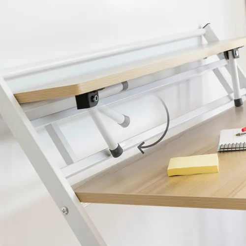 Vista 6 de Escritorio Plegable con Estante Tablezy InnovaGoods