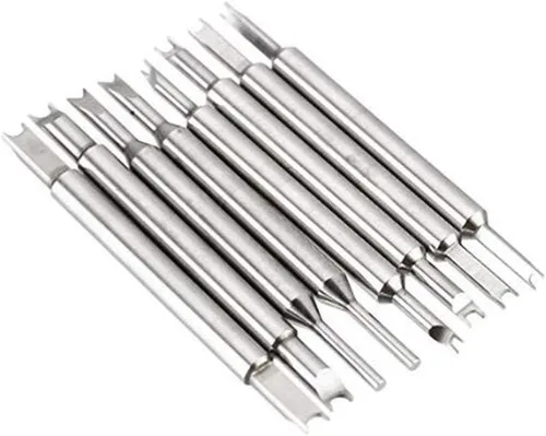 Vista 7 de Herramienta de reparación de barra de resorte de reloj - Kit de herramientas de barra de resorte Reloj Pin Correa Eliminación de banda (plata)