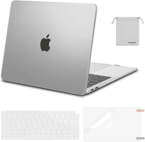 Vista 37 de MOSISO - Funda rígida y de plástico compatible con MacBook Air de 13 pulgadas versión 2022, 2021-2018, A2337 M1 A2179 A1932; con cubierta