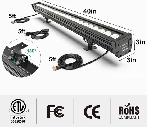 Vista 11 de Luz elegante programable de la lavadora de la pared del LED, barra ligera