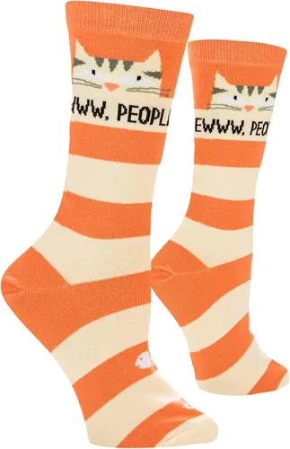 Vista 3 de Cool Socks My Dog, Cat is My Therapist Fun Print Calcetines para mujer, talla 5-10