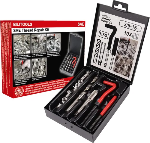 Vista 24 de BILITOOLS - Kit de reparación de roscas helicoidales métricas