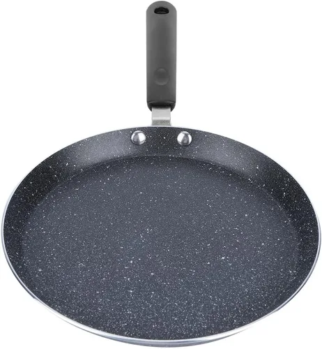 Vista 4 de Yosoo Sartén antiadherente, utensilios de cocina de aleación de aluminio de calentamiento rápido con mango a prueba de calor para desayuno