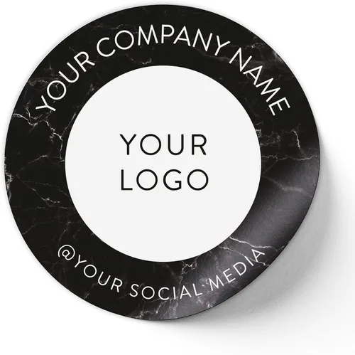 Vista 9 de Calcomanías de vinilo personalizadas con tu imagen, texto, diseño y logotipo. Etiquetas comerciales personalizadas impermeables para embalaje