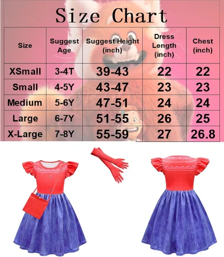 Vista 2 de Vestido de princesa para niñas con dibujos animados de película de panda ropa de juego