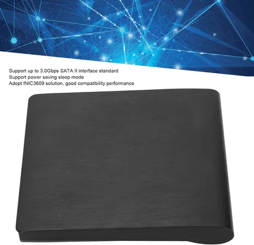 Vista 4 de Funda de unidad de DVD externa, USB3.0 tipo C caja de controlador externa compatible con 1.5Gbps SATA I/3.0Gb S SATA II, compatible con unidad SATA