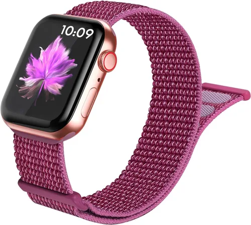 Vista 9 de Paquete de 15 correas deportivas de nailon compatibles con Apple Watch Band de 1.614 in 1.575 in 1.496 in 1.929 in 1.772 in 1.732 in 1.654 in