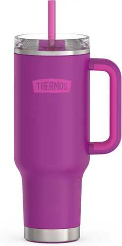 Vista 15 de THERMOS Taza Portavasos de Acero Inoxidable - 40 Onzas, Verde Alpino - Vaso Térmico con Tapa y Popote, Además de Cierre Deslizante Resistente a Fugas