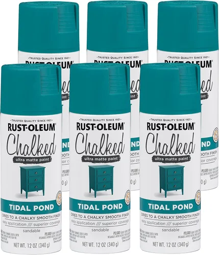 Vista 10 de Rust-Oleum 302592 - Pintura a la tiza en aerosol ultramate de 12 onzas (paquete de 1), color gris envejecido