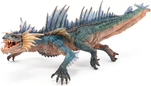 Vista 5 de Papo - Figura realista de dragón marino para niños - A partir de 3 años - Colección de fantasía y medieval - Mundo creativo de fantasía - Juguete