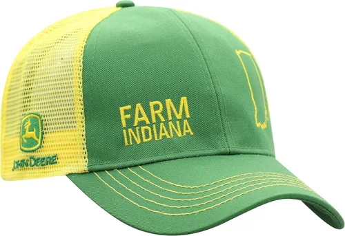 Vista 11 de John Deere Gorra de béisbol con logotipo y malla trasera con contraste, para hombre