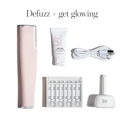 Vista 8 de DERMAFLASH LUXE+ Sonic Dermaplaning Tool for Face Peach Fuzz Removal, Anti-Aging and Exfoliation
