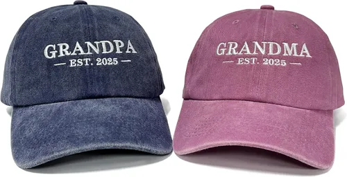 Vista 62 de Hepandy Mr Mrs Mom Dad Captain First Mate Mama and Mini Sombreros de béisbol