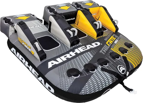 Vista 10 de Airhead Mable Towable Tube for Boating, 1-4 Rider Inflatable Boat Tube for Water Tubing, Heavy Duty Full Nylon Cover, EVA Foam Pads, Dual Tow Point
