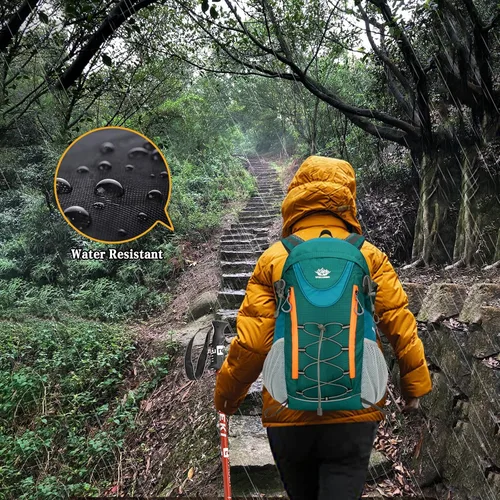 Vista 6 de Mochila de viaje ligera, Azul lago, Mediana, Deportes