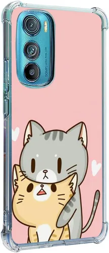 Vista 9 de Funda para Motorola Edge 2022, diseño de flores de mariposa azul, rosa, protección contra caídas, a prueba de golpes, funda protectora de cuerpo