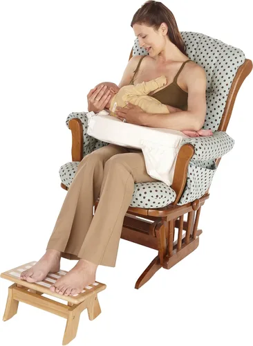 Vista 2 de My Brest Friend Taburete de lactancia ajustable para mayor comodidad, madera
