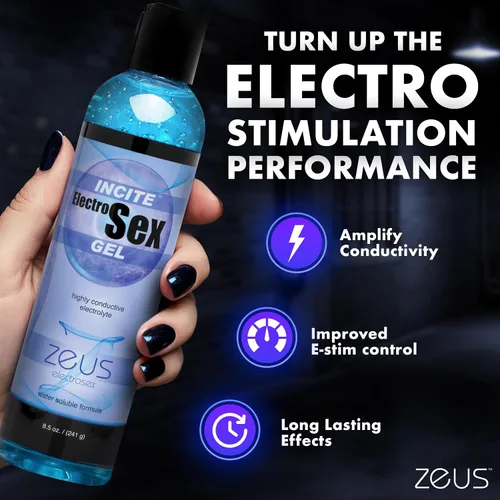 Vista 2 de Zeus Electrosex Incite Gel Conductivo 8.5 oz