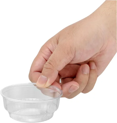 Vista 11 de Restaurantware -RW Base 3.5 oz - Vasos de helado de 3.5 onzas, 50 tazas de parfait desechables - Taza de postre de plástico transparente, elegante