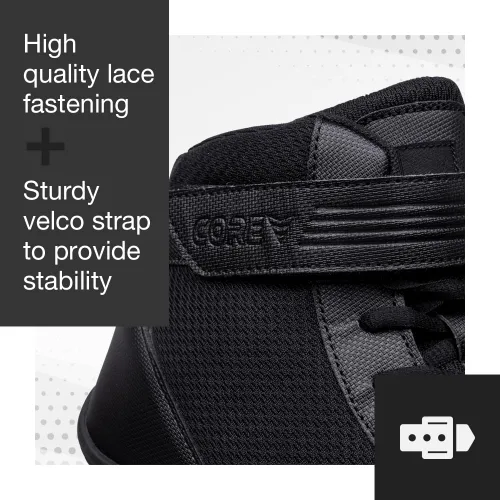 Vista 4 de CORE Zapatos de lucha Zapatos de lucha de alta tracción para hombres, mujeres, jóvenes y niños Zapatos duraderos para lucha libre, boxeo
