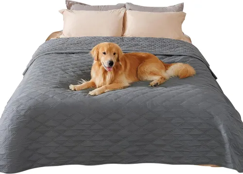 Vista 12 de Luciphia Funda de sofá 100% impermeable para perros, antideslizante, protector de sofá para mascotas, tapete para sofá, cachorro y gatos, con parte