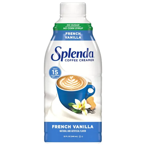 Vista 21 de SPLENDA Crema de café de vainilla francesa baja en calorías, sin azúcar, botella de 8 onzas líquidas