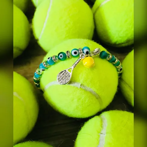 Vista 5 de Pulsera de tenis de karma Gran regalo para mujeres Ideal como regalo para jugadores de tenis
