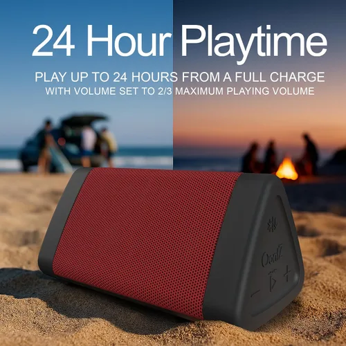 Vista 2 de Oontz - Altavoz Bluetooth portátil Angle 3 mejorado 5.0-10W de sonido, batería de 14 horas, rango inalámbrico de 100 pies, resistente al agua IPX5