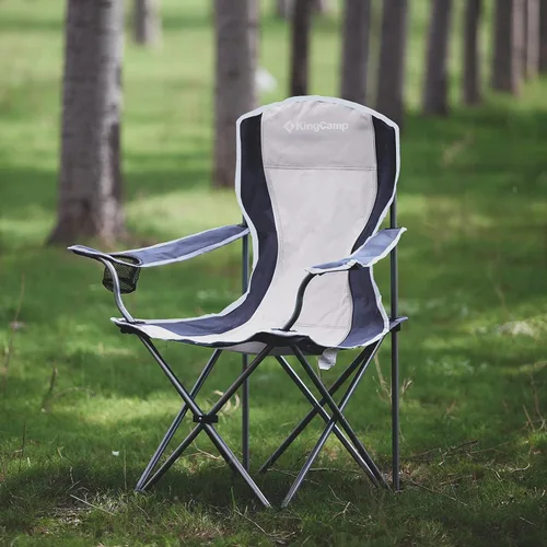 Vista 6 de KingCamp Silla de camping ligera para exteriores, sillas plegables para exteriores, sillas para adultos, silla cuádruple portátil al aire libre
