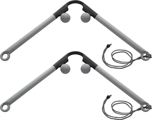 Vista 8 de Body Back AccuMassage - Herramienta de masaje de doble punto de presión y martillo de masaje, diseño 2 en 1, herramienta de masajeador de cuello