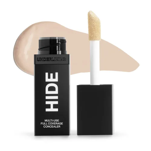 Vista 12 de HIDE Corrector líquido, corrector de cobertura media a completa para imperfecciones, ojeras y cicatrices debajo de los ojos, corrector sin aceite
