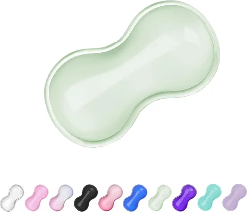 Vista 9 de Reposamuñecas de Gel para Teclado y Ratón, Reposamuñecas para Teclado, Soporte de Muñeca para Ratón, Alivio del Dolor, Toque Fresco, Antideslizante