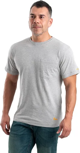 Vista 3 de Berne Camiseta ligera de manga corta con bolsillo para hombre, paquetes individuales y 3 paquetes