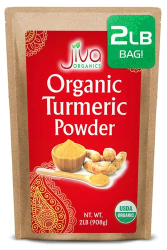 Vista 8 de Polvo de Cúrcuma Orgánica 1 Libra de Jiva Organics - 100% Crudo con Curcumina - Probado en Laboratorio y Reportes Disponibles - Crudo de la India