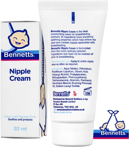 Vista 9 de Bennetts Crema para pezones de 1.0 fl oz – Bálsamo calmante para pezones doloridos y agrietados – Apto para la lactancia materna, no necesita lavado