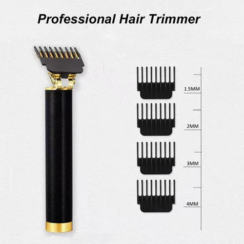 Vista 3 de Professional Cordless Hair Clipper and Trimmer for Men, T Blade Zero Gapped Rechargeable Beard Shaver, Hair Cutting Kit with Ear Spoon Tool Set