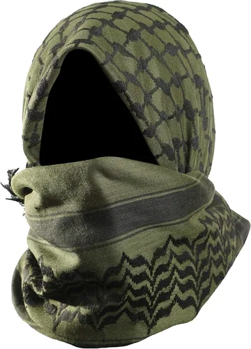 Vista 2 de MORA Premium Shemagh Scarf - Beautiful Gift Box - Large Arab Tactical Military Desert Head Neck Keffiyeh Wrap with Tassels