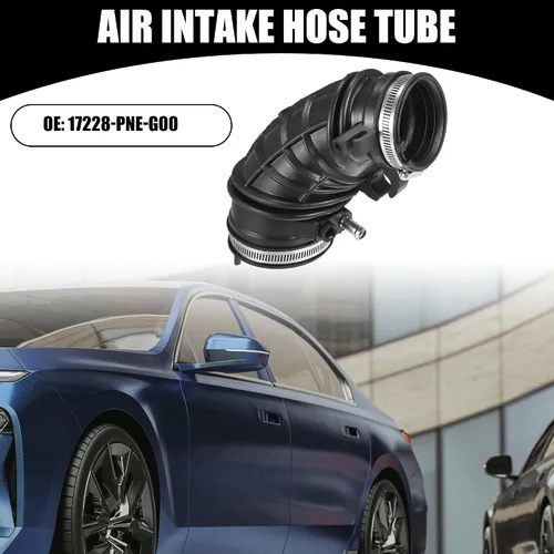 Vista 2 de Tubo de manguera de admisión para filtro de aire con abrazaderas 17228-PNE-G00 - Filtro de motor de automóvil Tubo de manguera de conducto