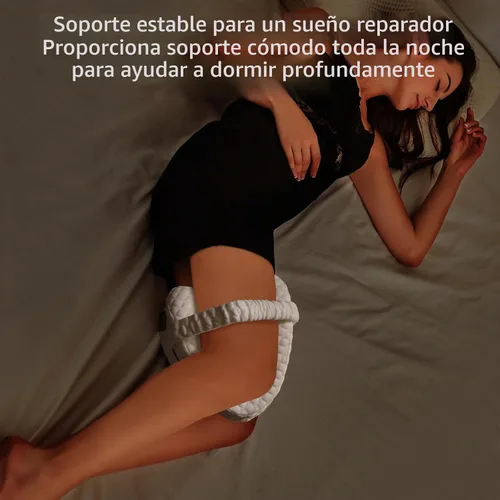 Vista 8 de BEAUTRIP Almohada de rodilla para dormir de lado, almohadón de espuma viscoelástica con contorno de cuña, cojín de apoyo con funda lavable