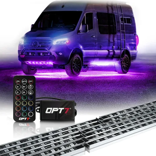 Vista 10 de Juego de luces LED para debajo del auto Aura OPT7 en todos los colores. Matriz, CAR